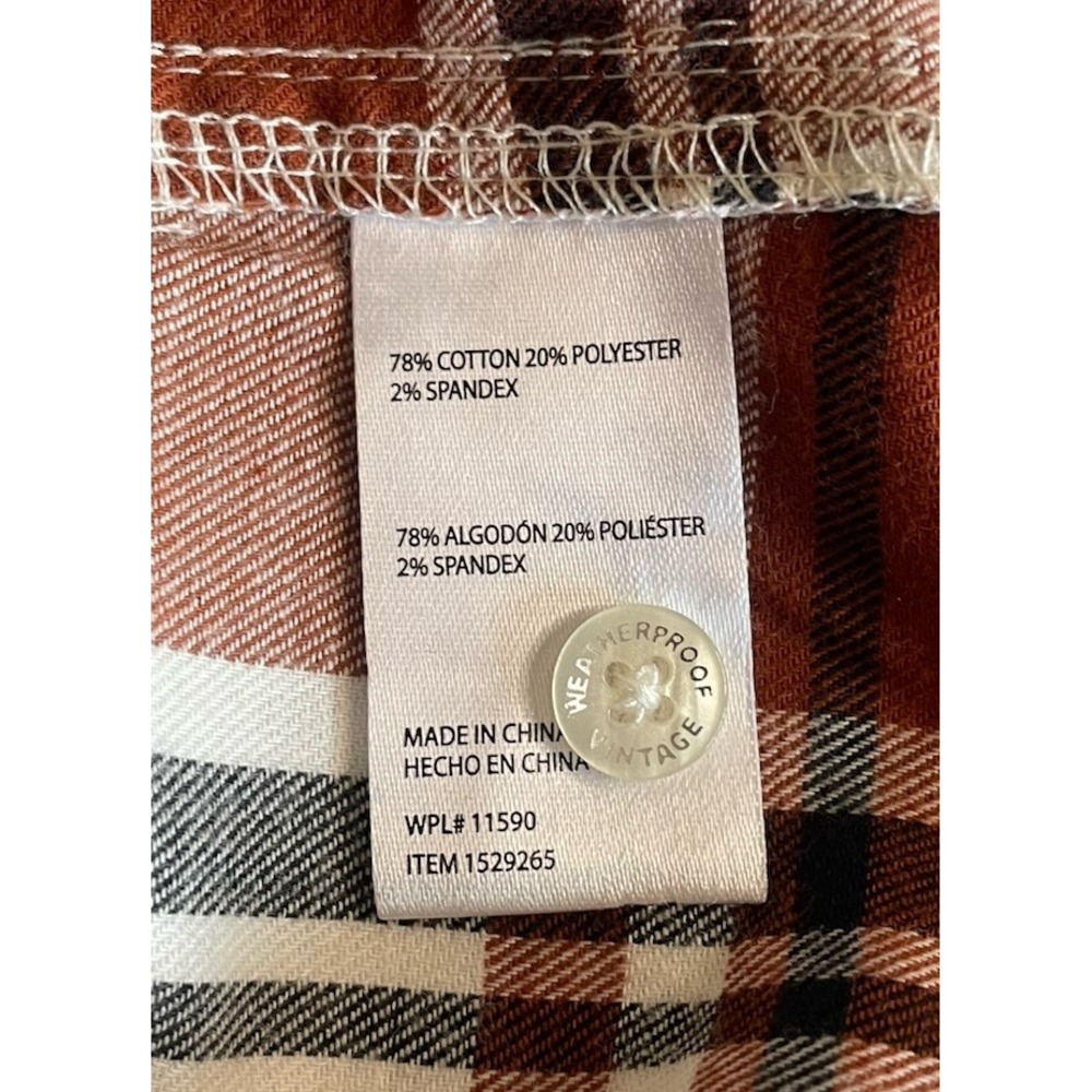 Weatherproof Vintage Mens XXL Plaid Comfort Stretch Long Sleeve Button Down - Picture 11 of 11